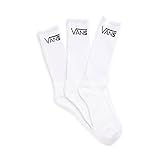 VANS MENS CLASSIC CREW (6.5-9, 3PK) WHITE
