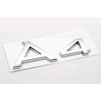 B224 Car Styling Emblem Decal Badge Back Sticker AUDI A4 Letters