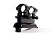 Ultimate Arms Gear Tactical SKS 4x30 mm Mil Dot Reticle Rifle Hunting Sniper Scope with See Thru Lens Caps + Stealth Black Steel SKS 7.62x39 Rifle See Through Receiver Cover Replacement High Profile Tactical Scope Weaver Picatinny Rail Mount Complete With Rings