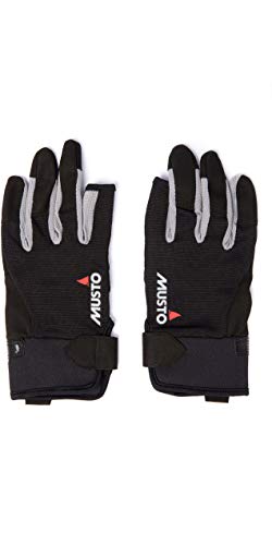 Musto Essential Long Finger Sailing Gloves - 2018 - Black M - Thumbnail 4