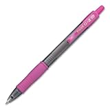 Pilot G2-7 Retractable Gel Roller Pen - Fine Pen Point Type - 0.5 mm Pen Point Size - Pink Ink - Translucent Barrel - 12 pk / 1 Dozen