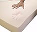 Queen Size 3 Inch Thick, 5 Pound Density Gray Gel Visco Elastic Memory Foam Mattress Pad Bed Topper Made in The USA