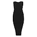 Whoinshop Women Sexy Below Knee Strapless Cocktail Bandage Dress