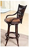 Bali Rattan Barstool w Arms in Coffee Bean (641)
