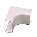 Legrand Wiremold C57 Cordmate II Inside Elbow Cord Cover, Organizer for Wall, Holds Up to 3 Cords or Cables, White (1 Pack)