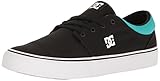 DC Men's Trase Tx Skateboarding Shoe, Black/Turquoise, 9.5 D US