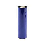 OfficeSmartLabels WX05433244 [ 4.33" x 244' ] Black Premium Performance Thermal Wax Ribbon, Compatible with Zebra Printers - 1/2" Core