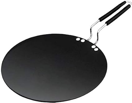 JET Hard Anodised Plus Cookware Roti Tawa, 3mm, 10 Inch Black