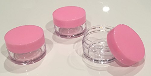 600 x Beauticom 20g gram Pink Lid Small Jar Containers for Sample Lotion Cream Powder Lip Balm Makeup Cosmetic etc
