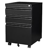3 Drawer Mobile File Cabinet Under Desk Storage
