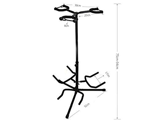 Bearhouse Triple Guitar Stand for 3 Acoustic, Electric and Bass Guitars