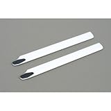 245mm Wood Main Rotor Blade Set, White: BSR