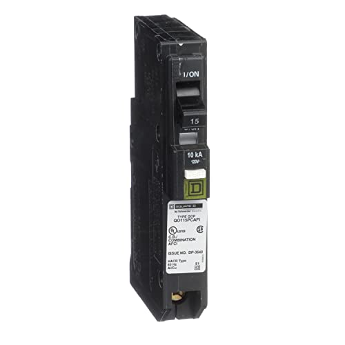 Square D HOM120PDFC Homeline Plug-On Neutral 20 Amp Dual Function Circuit Breaker (CAFCI & GFCI) | Pack Of 4