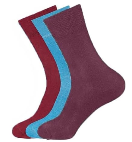 COSHAL® 3 & 6 Womens Diabetic Socks wide Honey Comb top soft cuff Non-Elastic Soft Toe cosy Woman Socks Multipack Non-Binding Circulatory Socks SIZE (4-7) 3 & 6 Pairs (Assorted (3 Pairs))