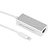 Upgrow Lightning to RJ45 Ethernet Adapter LAN Wired Network Adapter for iPhone and iPad Support iOS 10.01-11.2.7, Plug and Play High Speed Ethernet Connector (Aluminum Silver)