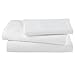 Linteum Textile Supply White Flat Sheet Twin 66x104 Inches 12-Pack Poly Cotton Blend 180 Thread Count Durable, Breathable Easy Care Top Sheets for Hotels, Hospitals, Spas, Healthcare Facilities