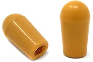 Vintage Forge Amber Toggle Switch Tip Caps Compatible with Gibson USA Les Paul Electric Guitar (2-Pack) LPST10-AM