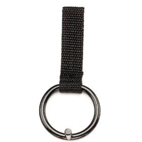 POLICE NYLON WEB NIGHT STICK BATON RING HOLDER FOR DUTY BELT SLIDE-ON STYLE WITH POST FOR DEFENDER STYLE BATONS