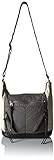 Bueno of California Pebble Washed Color Block Shoulder Bag Natural, Ecru/Ash/Black