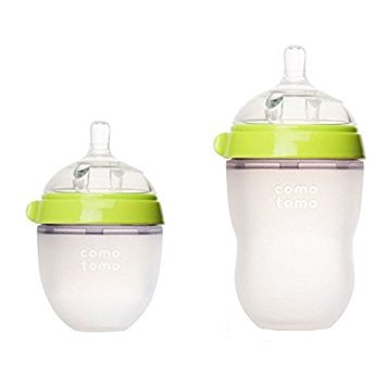 Comotomo Natural Feel Bundle - 2 Items (Green, 5oz + 8oz)
