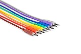 Hosa CMM-830 3.5 mm TS to 3.5 mm TS Unbalanced Patch Cables, 1 Foot