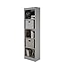 South Shore Narrow 5-Shelf Storage Bookcase, Soft Gray
