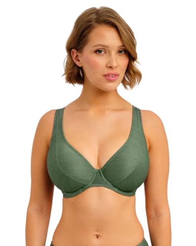 Freya Swim Women's Arizona Wave Underwire High Apex Bikini Top, Fern, 38E