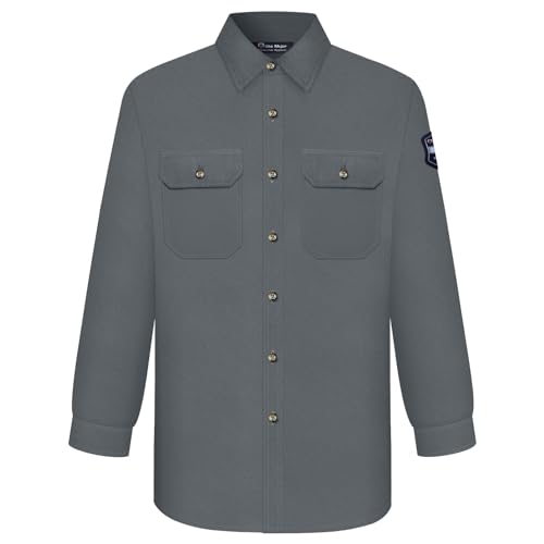 Welding Jacket BOCOMAL FR Shirts For Men Flame Resistant Light