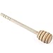 Dealglad 50Pcs Portable 6 Inch Wooden Jam Honey Dipper Stirring Rod Honey Muddler Stick Spoons