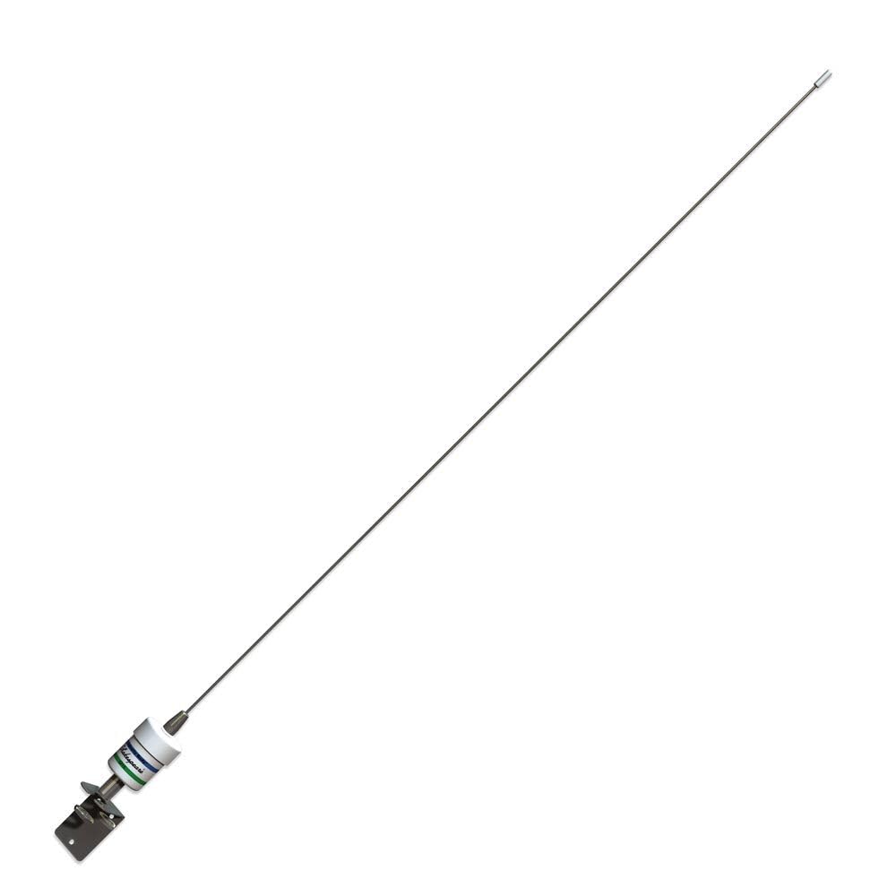 Shakespeare 5215D Squatty Body 3 dB VHF Whip Antenna and Bracket - Silver, 0.9 m