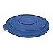 Rubbermaid Commercial Products BRUTE Heavy-Duty Round Trash/Garbage Lid, 32-Gallon, Blue, Compatible with Rubbermaid BRUTE 23-Gallon Can