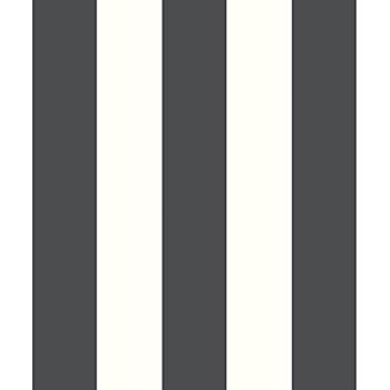 RoomMates Awning Stripe Peel and Stick Wallpaper, Black