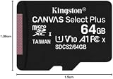 Kingston Canvas Select Plus 64GB microSDXC Class 10 UHS-I Card w/ SD Adapter view 5