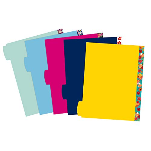 Avery 5 Tab Reversible Fashion Binder Dividers, Design May Vary, Big