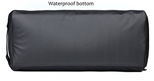 [- MIER Mens Holdall Gym Bag Sports Duffel Bag with Shoes Compartment for Weekender, Overnight, Car