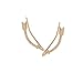 Humble Chic Arrow Ear Climbers - Curved Spike Crawler Stud Jacket Cuff Earrings, Gold-Tone Arrow