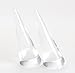 HEYING 10PCS of Ring Holders Clear Acrylic Ring Display,Plexiglass Solid Cone Shape Ring Rack Jewelry Showcase Display Stand (Clear)