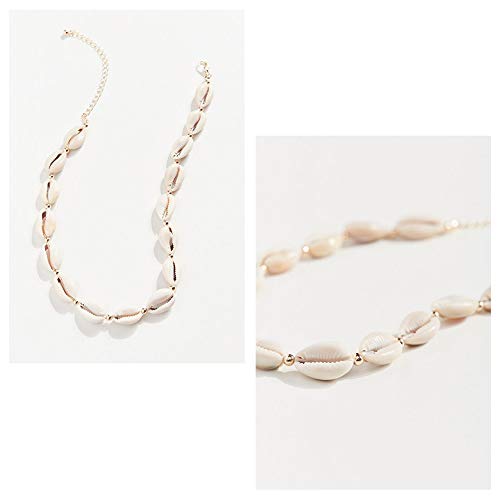 Puka Shell Choker Necklace Set, Cowrie Seashell Necklace, Vsco