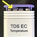 Digital Aid Professional TDS, EC & Temperature Meter. 3 in 1. Professional Quality TDS Meter:0-9990ppm. (White/Purple)