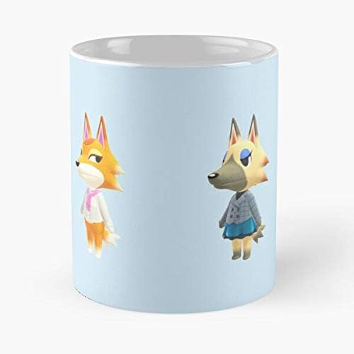 Animal Crossing Wolves - Standing Bumper Pack 2 Classic Mug Unique Gift Ideas For Her From Daughter Or Son Cool Novelty Cups 11 Oz- Tikitoic.