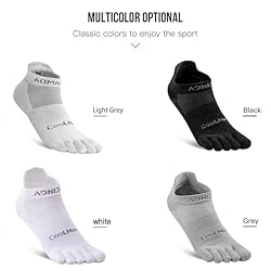 OrrinSports Toe Socks for Men Women Cool-max