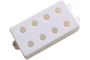 MYLES MUSIC SHOP 4/5/6 String Bass Guitar Pickup Covers Set Fit For MusicMan Bass (Whiet 4 String Covers (2pcs))