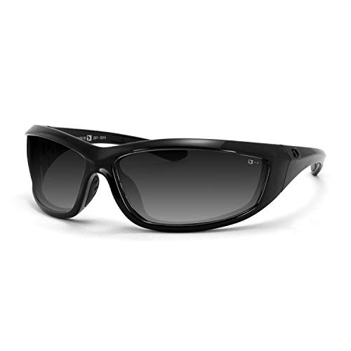 Bobster Charger Sunglasses, Black Frame/Smoke Lens
