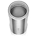 BrüMate Hopsulator Slim Double-walled Stainless Steel Insulated Can Cooler for 12 Oz Slim Cans (Glitter Ruby)