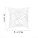 Kloud City 5.5x5.5 Inches Wedding Ceremony Ring Cushion Bearer Faux Pearl Satin Ribbon Party Ring Pillow