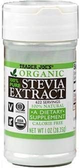 Trader Joe's Organic Stevia Extract 1 oz (Pack of 6)