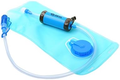 SolarSak SUN STRAW water filtering 2L hydration bladder - blue -