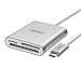 USB C Card Reader, UNITEK Aluminum 3-Slot USB 3.0 Type-C Flash Memory Card Reader for USB C Device, Supports SanDisk Compact Flash Memory Card & Lexar Professional CompactFlash Card - Silver