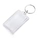 GOGO 50 PCS Photo Frame Keychains Acrylic Photo Snap in Key Chain Frames
