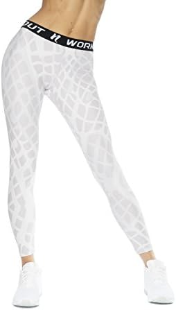 NessfitWomen’s Compression Leggings PRO Workout Running Tights Gym Pants Skin Armour Tight Base Layer NO See Through